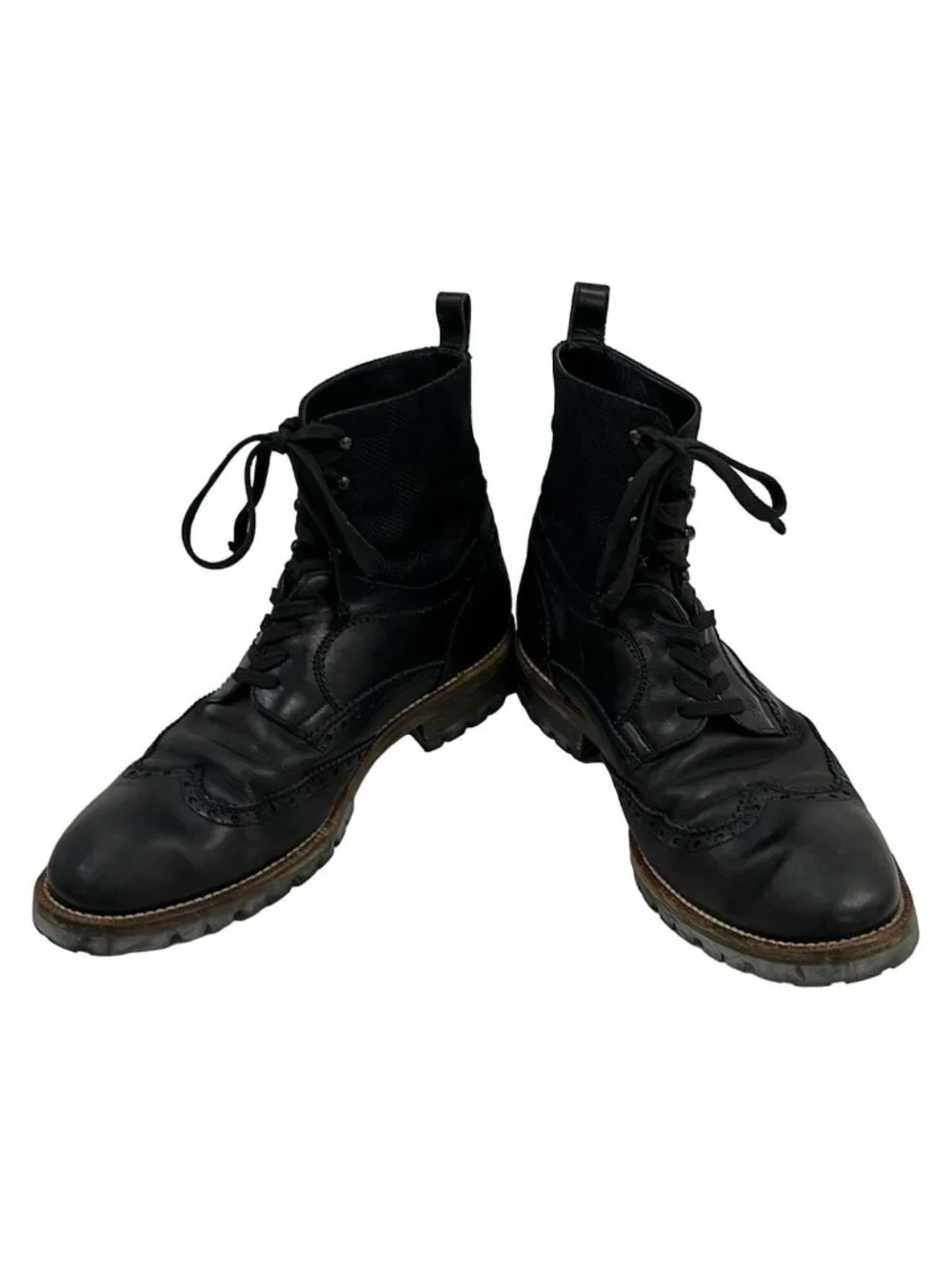 Louis Vuitton Short Boots 9 Black Damier Graphite Leather